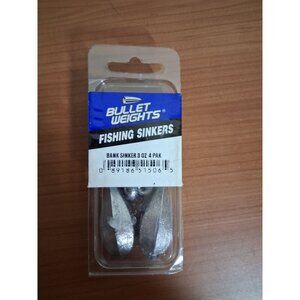 NEW Bullet Weights 4 Pack 3 Oz Fishing Sinkers Ultra Steel Outdoor Lake Angler